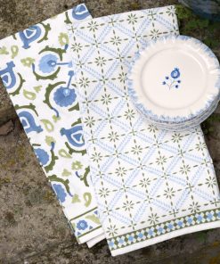 Ariel Okin Fenimore Trellis & Annie Gingham Tea Towel Mixed Set of 2