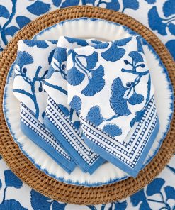 Ginkgo Blue Napkin | Set of 4