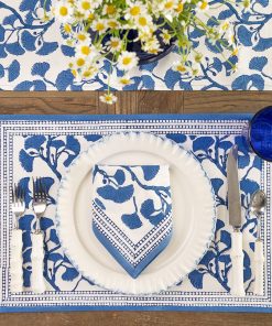 Ginkgo Blue Placemat | Set of 4