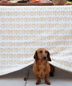 India Hicks Home Climbing Nettle Sand Tablecloth