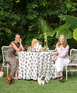 India Hicks Home Thistle Chocolate Tablecloth