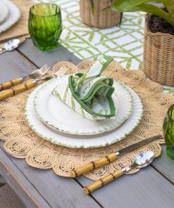 Peacock Raffia Placemat | Set of 4