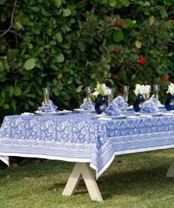 Pomegranate Blue Tablecloth