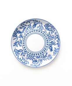 Pomegranate Scroll Blue Salad Plate Set of 2