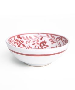 Pomegranate Scroll Bordeaux Bowl Set 2