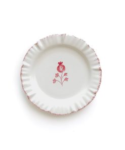 Ruffled Rose Appetizer Plate | Set of 4
