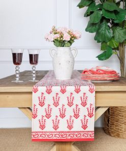 Sagar Red & Pink Table Runner