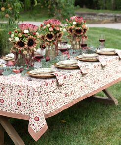 Starflower Fern & Blush Tablecloth