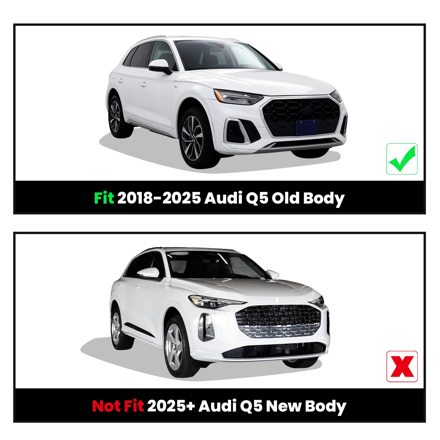 Fit for 2018-2025 Audi Q5 SQ5 Floor Mats or Cargo Mat, Don't Fit 2025 Audi Q5 New Body - Image 2