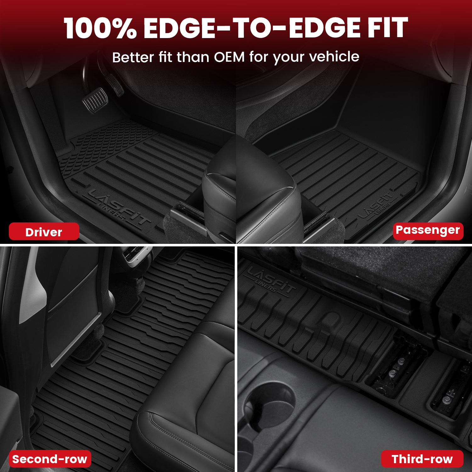 Fit for 2023-2026 Tesla Cybertruck Custom Floor Liners - Image 4