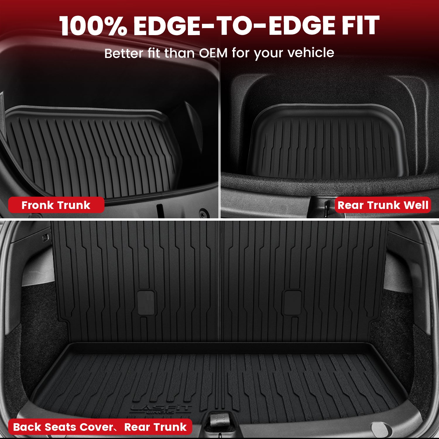 Fit for 2023-2026 Tesla Cybertruck Custom Floor Liners - Image 5