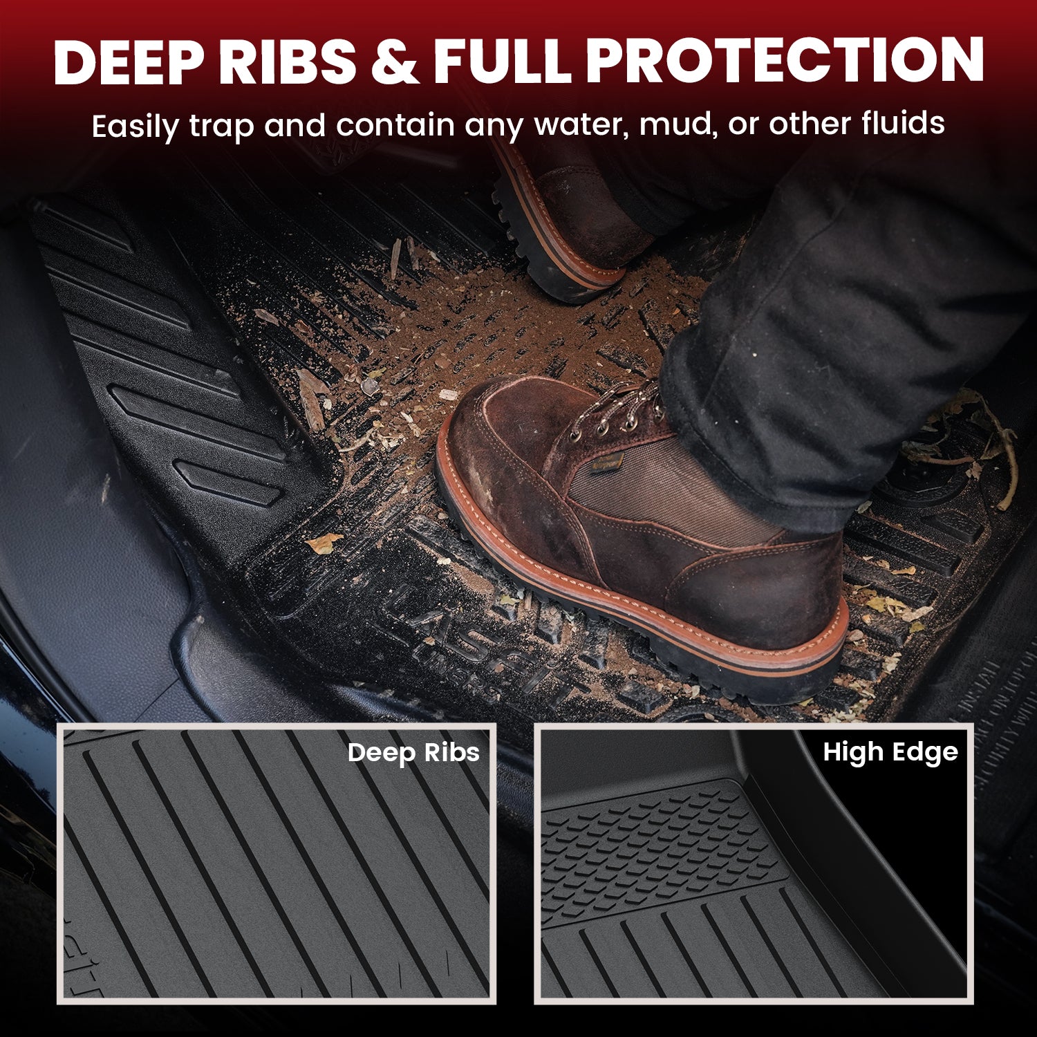 Fit for 2023-2026 Tesla Cybertruck Custom Floor Liners - Image 3