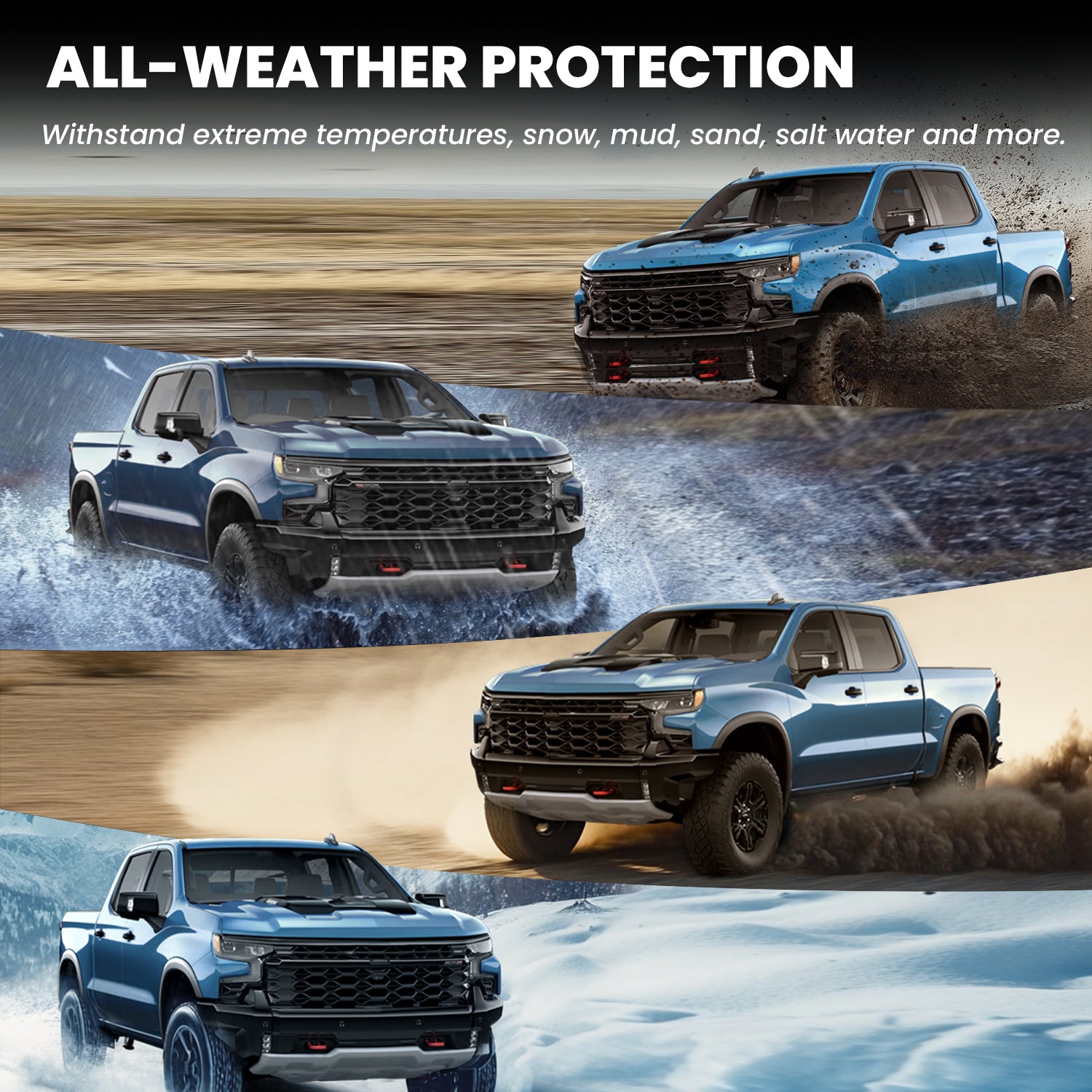 Fit for 2019-2026 Chevrolet Silverado 1500 Floor Mats, Fit Carpet Floor Only, Not Fit 2019 Silverado 1500 LD - Image 3