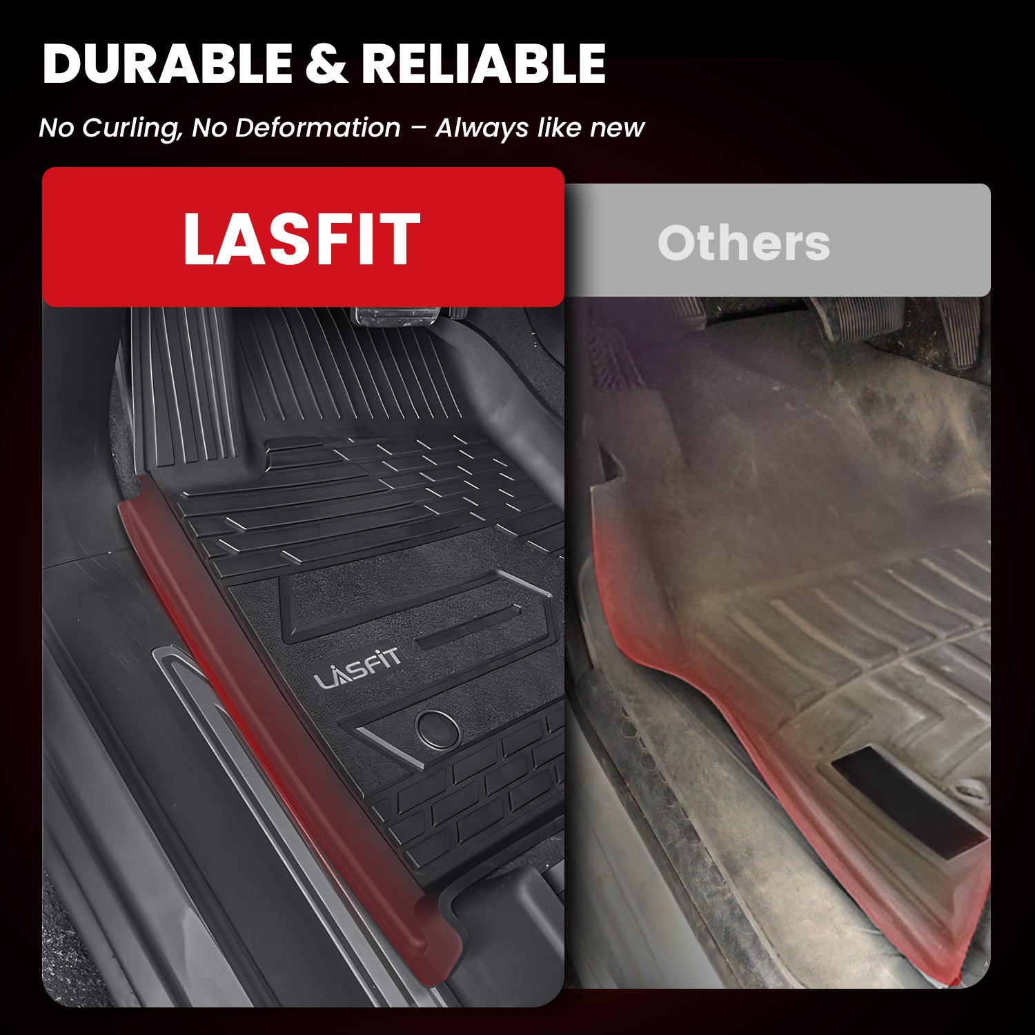 Fit for 2019-2026 Chevrolet Silverado 1500 Floor Mats, Fit Carpet Floor Only, Not Fit 2019 Silverado 1500 LD - Image 5