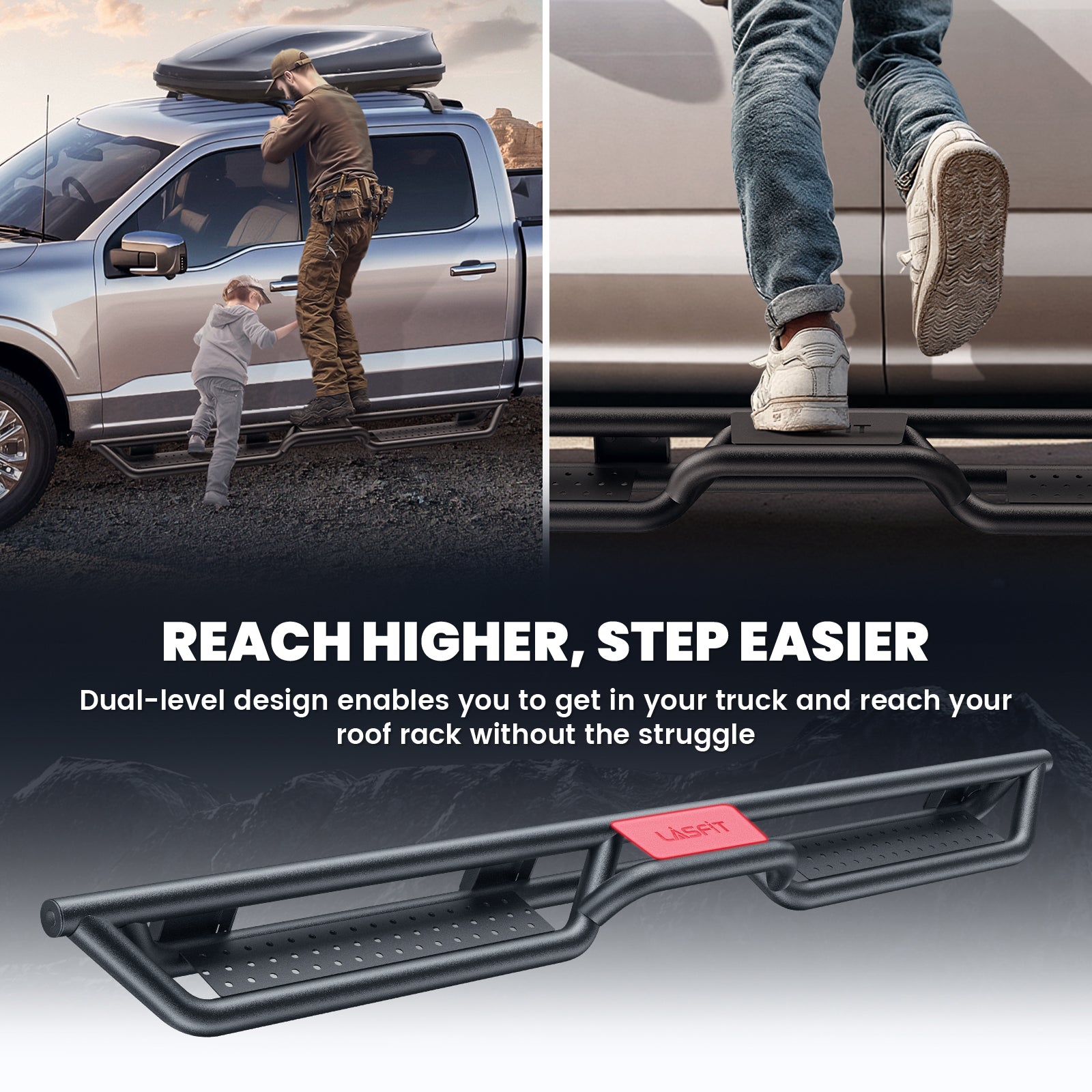 Fit for 2019-2026 Chevrolet Silverado 1500 Running Boards Side Steps, Fit Crew Cab ONLY - Image 4