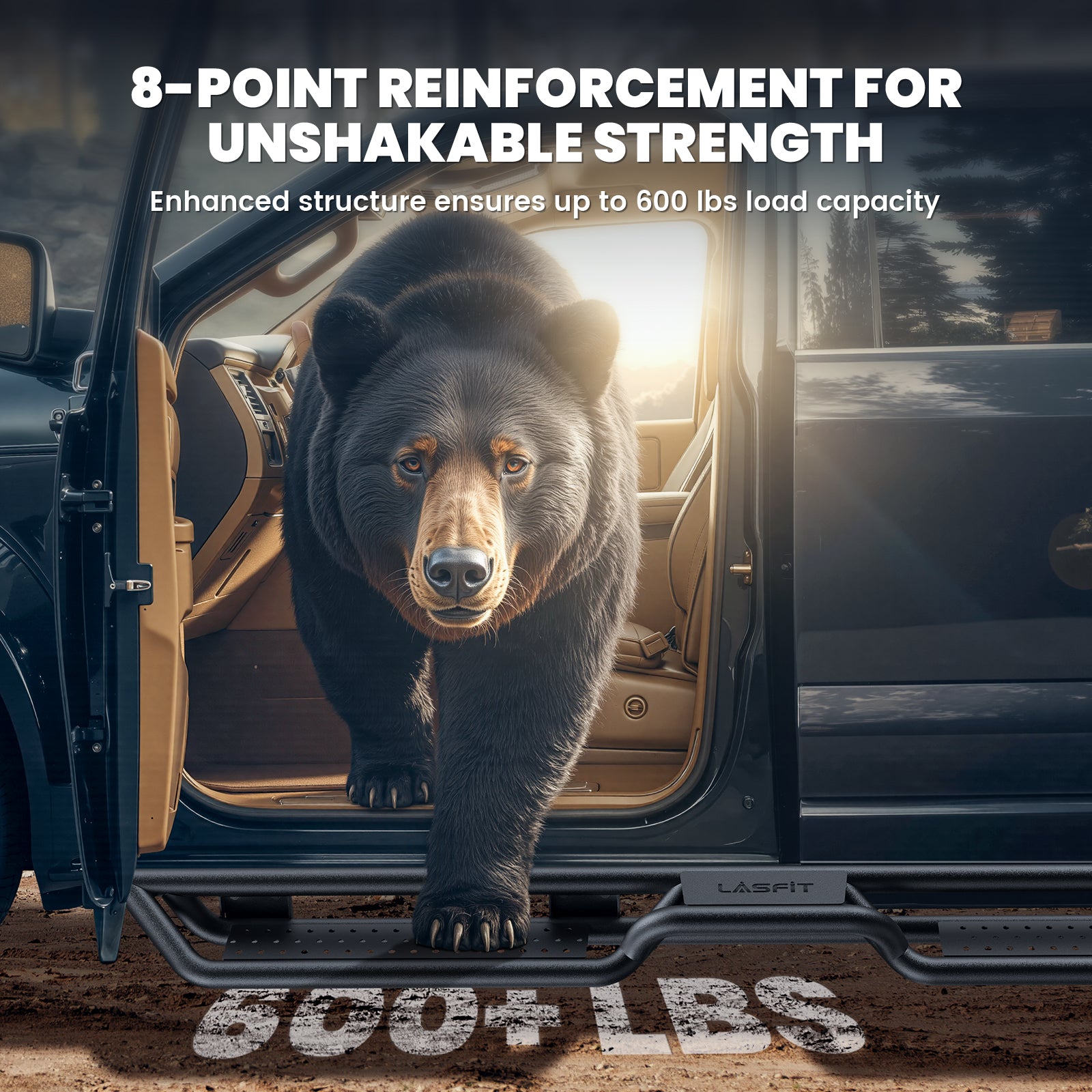 Fit for 2019-2026 Chevrolet Silverado 1500 Running Boards Side Steps, Fit Crew Cab ONLY - Image 5